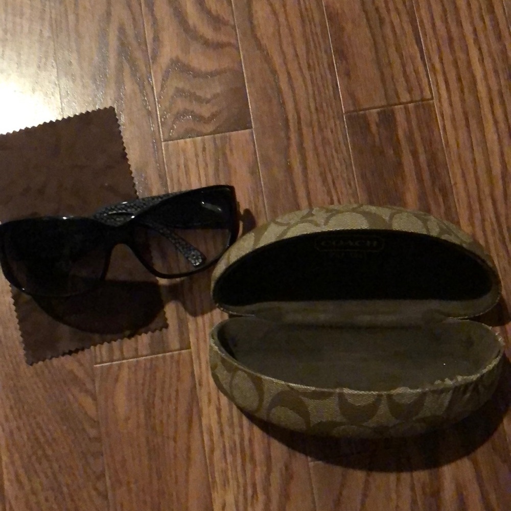 Coach Madeline sunglasses, case,cleaning cloth